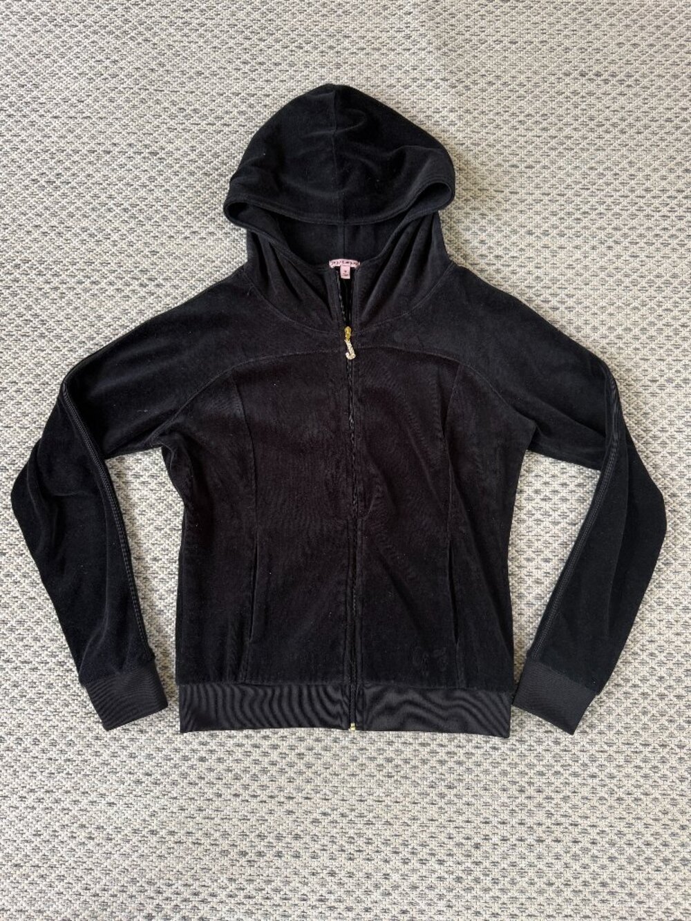 Juicy Couture Velvet Zip Up Jacket Size Medium